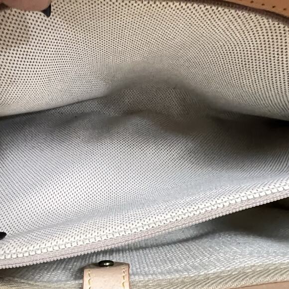 Dooney & Bourke Wayfarer Pink Tan Canvas Monogram Crossbody Bag Satchel - Picture 11 of 16